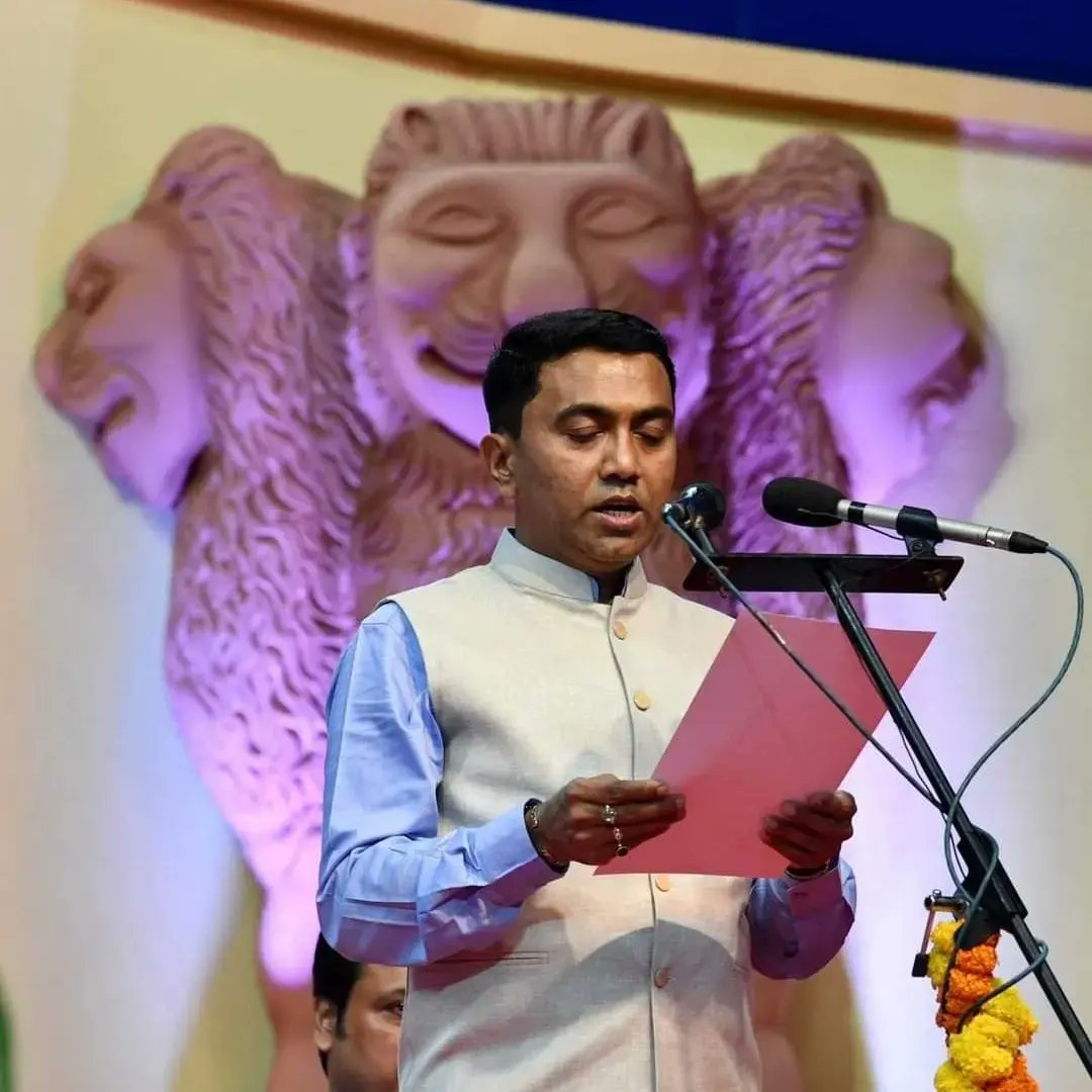 BJPHRY4khedki's tweet photo. Many Many congratulations to Dr. Pramod Sawant Ji on being sworn in as Goa CM once again.
I am confident that under the leadership of Hon PM Narendra Modi ji, Dr. Pramod Sawant you all will work hard for #GoldenGoa.
#BJPagain #BJPwinsGoa #bjpingoa @narendramodi
@chandnsinghbjp https://t.co/asrVNVToay