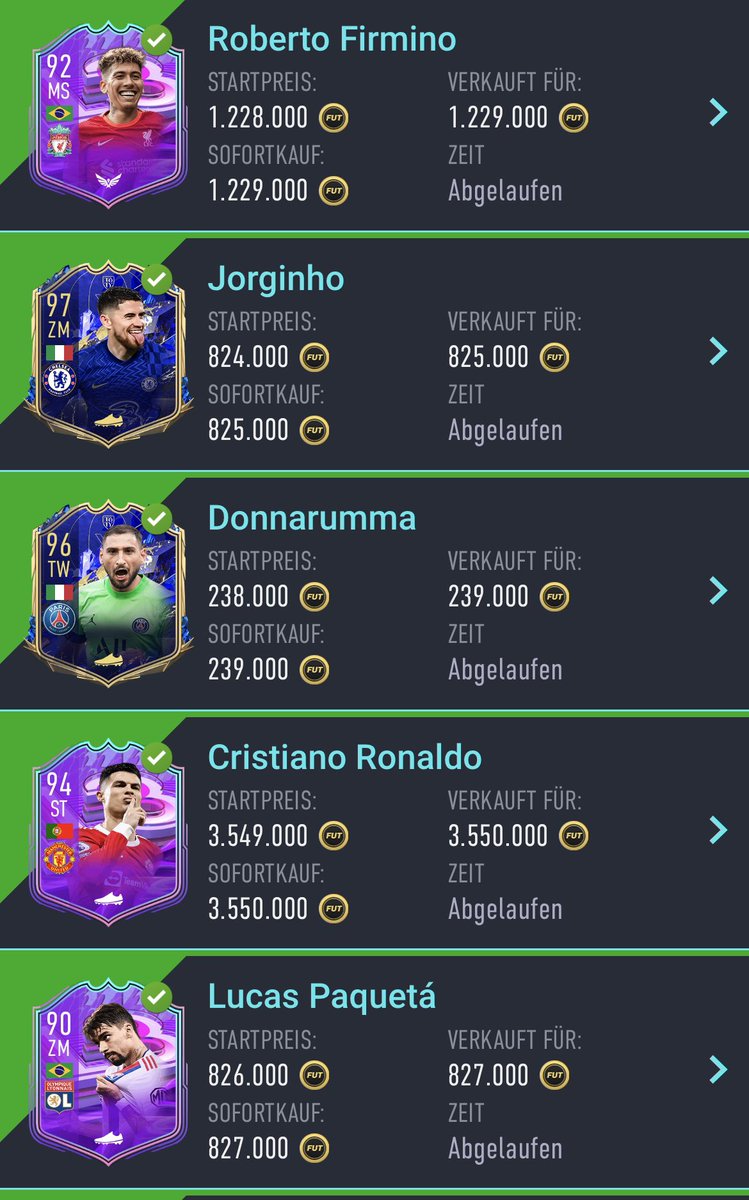 RiddlerFut's tweet photo. Ich habe mein Team verkauft, weil ich davon ausgehe, dass alles noch weiter fällt und wir noch vor dem TOTS #FUT #PlayerDays sehen werden.
CR7 geht mit 600k Minus nach Steuern über die Theke, aber egal. Der Rest bringt Gewinn. Jetzt werden weiter Coins gemacht bis zum Tots. https://t.co/hBE5cDs16J