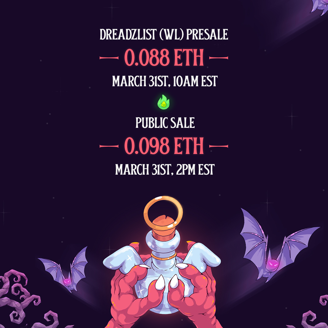 Today we unveil the info for the mint of the Dreadfulz! Dare you sign your name in the Tome of Darkness?
The Grand Inquisitor awaits your fealty... 🩸