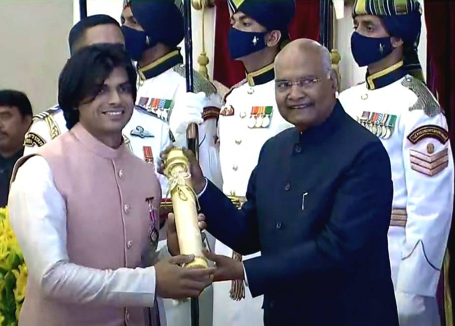 Padma Awards 2022: Tokyo Olympic champion Neeraj Chopra receives Padma Shri from President Ram Nath Kovind