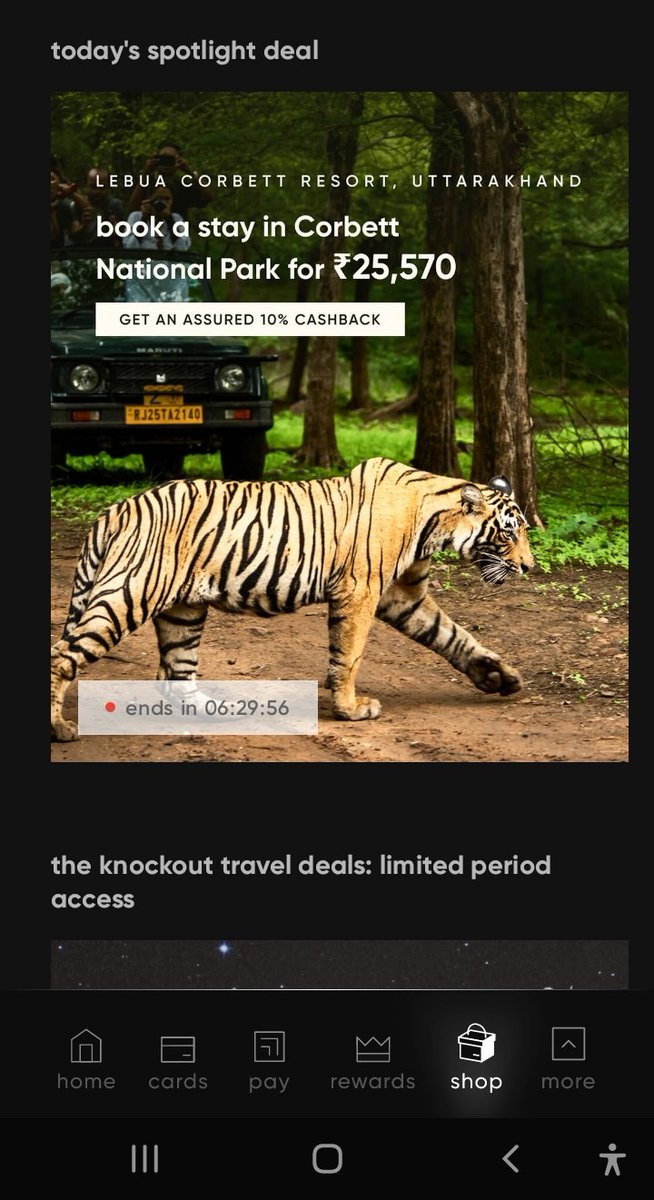 viksharma1987's tweet photo. Atleast put the right image on your ads. @CRED_club Ad for stay in Corbett nation park, Uttarakhand has image of tiger in Ranthambore National Park, Sawai Madhopur. (Car number with RJ45) 🙂 @CRED_support #spotlightdeal, #cred #adbug https://t.co/VUsV0Nnd2u