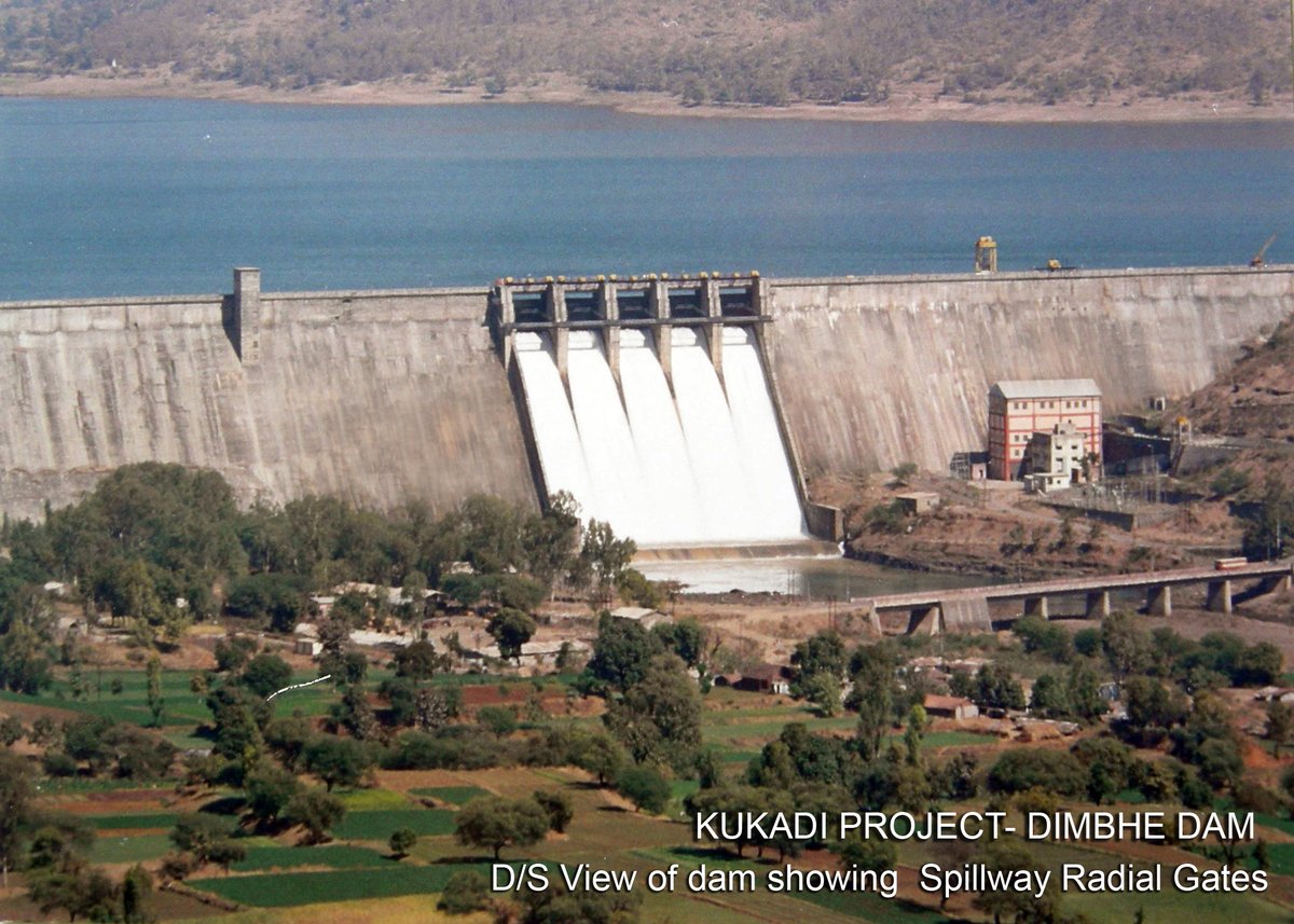 CWCOfficial_GoI's tweet photo. #Kukadi Project-#Dimbhe Dam is a gravity dam on #Ghod River near #Ambegaon, #Pune district in State of #Maharashtra https://t.co/x5ugoEKxs0