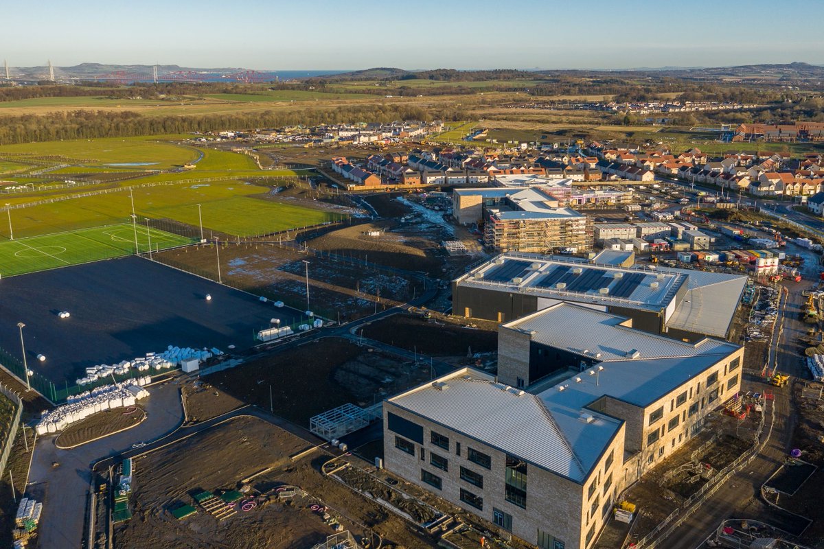 LoveWestLothian's tweet photo. The new Holy Family Primary School in Winchburgh will be handed over to West Lothian Council on 1 August 2022, following good progress by development partner @HubSouthEast and Tier-1 contractor @morrisonbuilds.
More info at https://t.co/o7UxS3xotv. https://t.co/N7chlWra0U