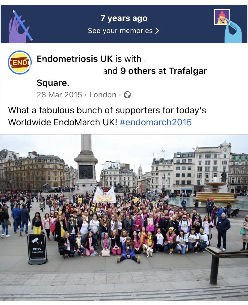A day where my life changed for the better; total strangers in this photo and now the closest of friends. 
#endometriosis takes too much, but <a href="/EndometriosisUK/">Endometriosis UK</a> offers so much. Couldn’t be without our Squad! <a href="/MSarah_S/">Sarah</a> <a href="/colliercabs/">Amanda</a> <a href="/SusieStringers/">Susie Dunn</a> <a href="/WWEndoMarch/">Worldwide EndoMarch</a>