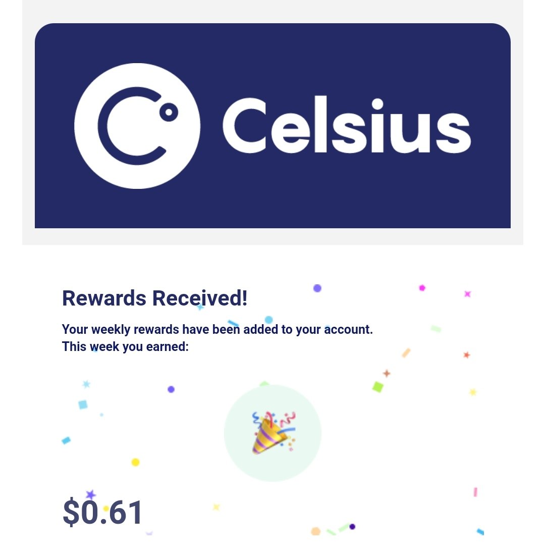 CryptoBisdak's tweet photo. Rewards is here! and yes! that's compounding. @CelsiusNetwork rewards Last week and This week. #UnbankYourself https://t.co/3n0uXfVp9Y