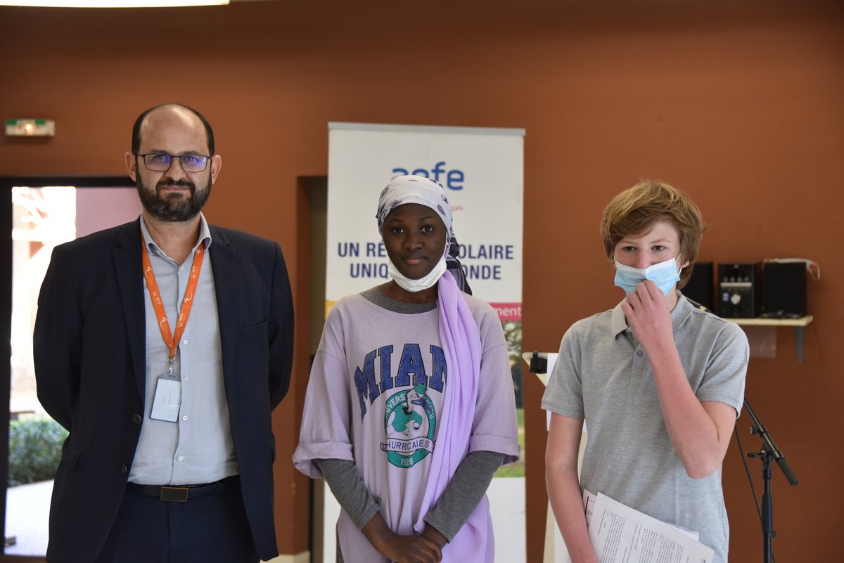 lycee_mermoz's tweet image. #aeh🔉I La grande finale établissement "Ambassadeur en herbe" s'est déroulée mercredi dernier :
✅29 orateurs  
🧐6 jurés
🏆3 vainqueurs pour représenter le #lfjm à #finaleZAO
- Matteo LEONE 
- Maher HACHEM 
- Oumou THIAM 
👏Félicitations à tous les participants !
@aefeinfo