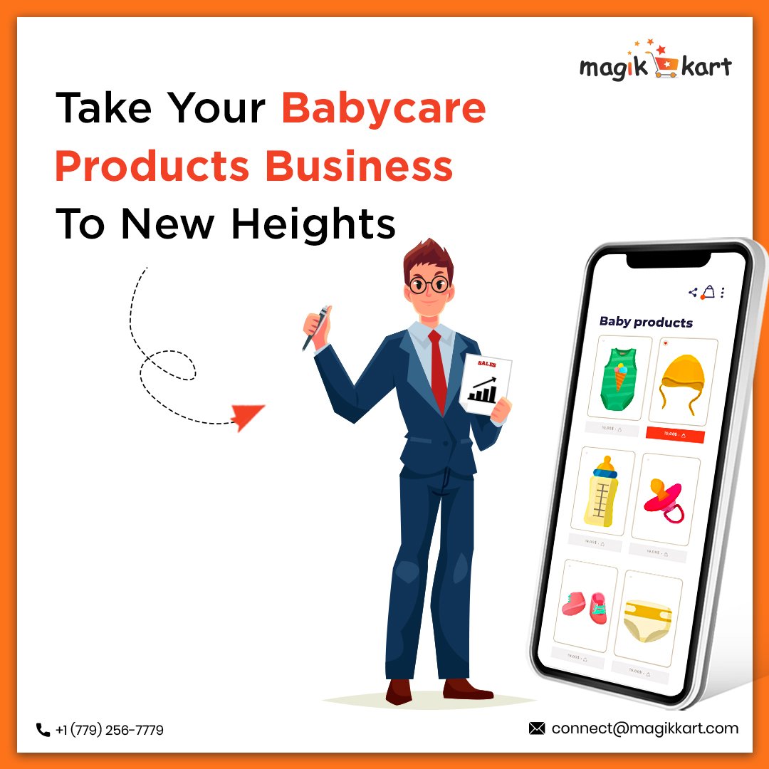 magikkart's tweet photo. Babycare has evolved from single-use diapers to a whole lot more. Yes, it is time to find more relevant and returning customers for your baby care products. You can be on every mom’s speed dial.

 https://t.co/7SzwevKipL

#babycarestore #onlinestore  #ecommerceapp #magikkart https://t.co/qBjlH9eLPk