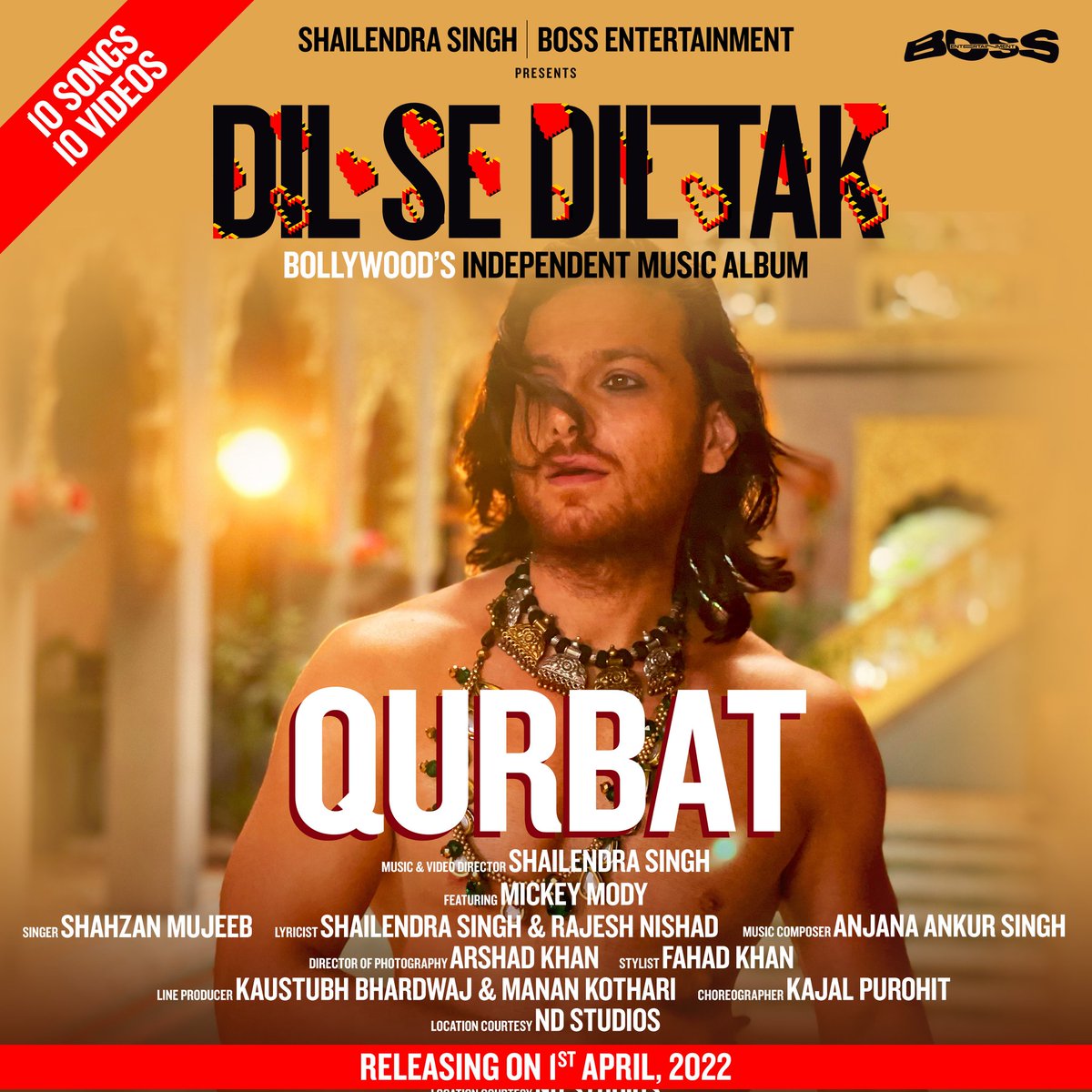 The second track from Dil Se Dil Tak QURBAT featuring Mickey Mody releases this Friday! Who's ready for this one? #DilSeDilTak #qurbat #dsdt