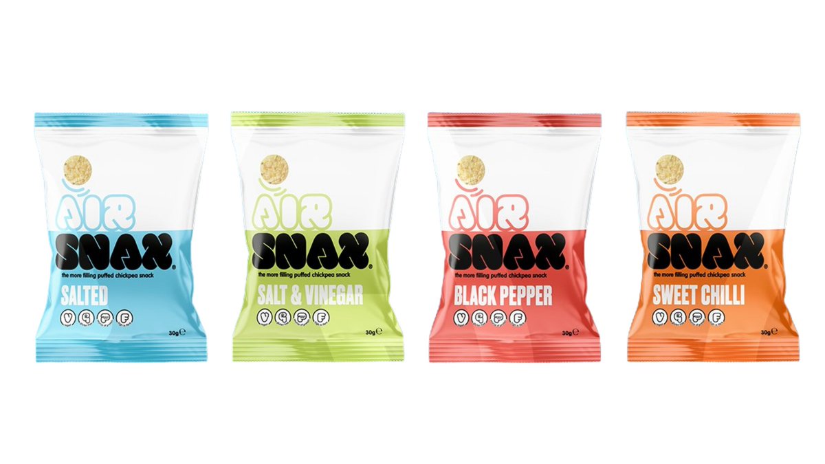 sweetsnsavoury's tweet photo. Airsnax, a chickpea-based vegan, gluten-free and low calories snack, is launching in the UK in four flavours: https://t.co/8Fq5L1QSp5 #vegansnacks #savourysnacks #healthiersnacking #freefrom #lowcalorie @airsnax https://t.co/B2sRxiEcOw