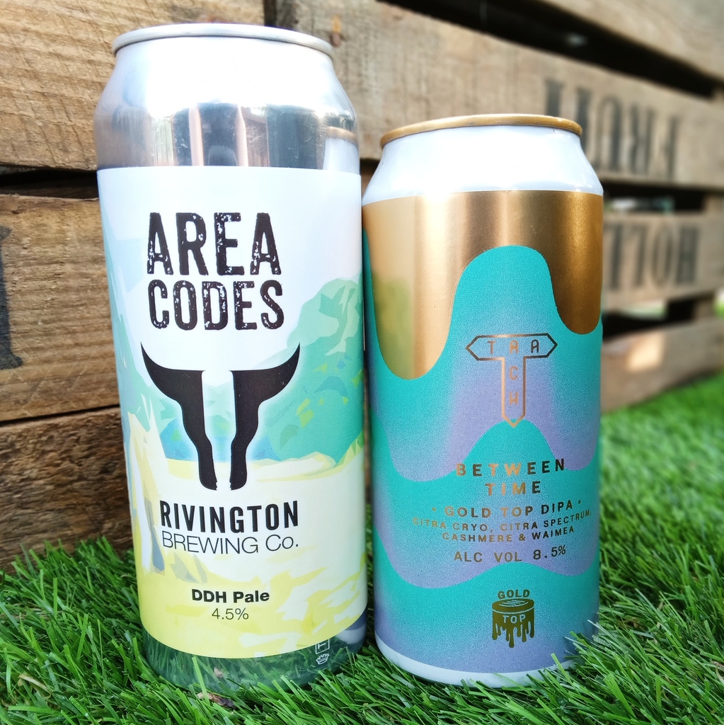 Here's two of our favourite beers from this past weekend that arrived just in time to be enjoyed in the sun.

@Rivingtonbrewco Area Codes DDH Pale 4.5%

@Trackbrewingco Between Time Gold Top DIPA 8.5%