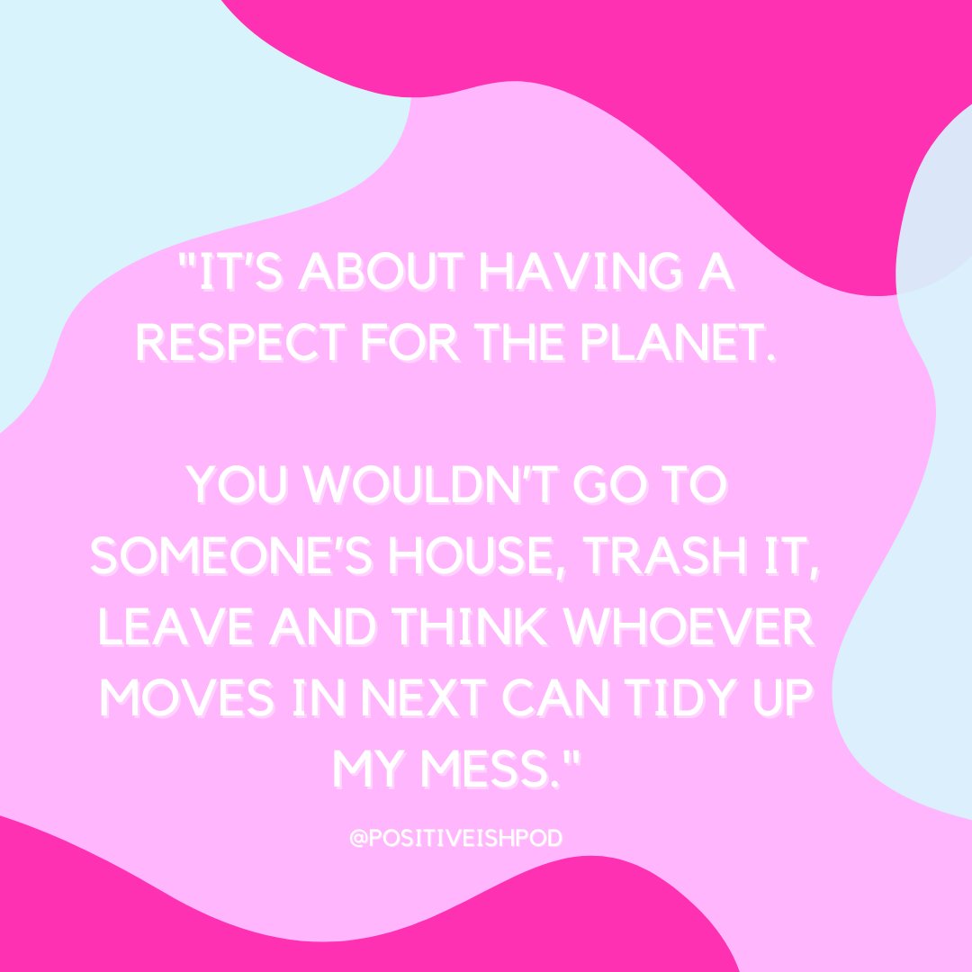 We just think this quote from Sasstainable is so spot on 🌎

It really made us think about why being more environmentally conscious in any way we can is totally worth it. 

Check out the episode - positiveish.co.uk/episodes-1

#ecofriendly #sustainable #environment #sustainableliving