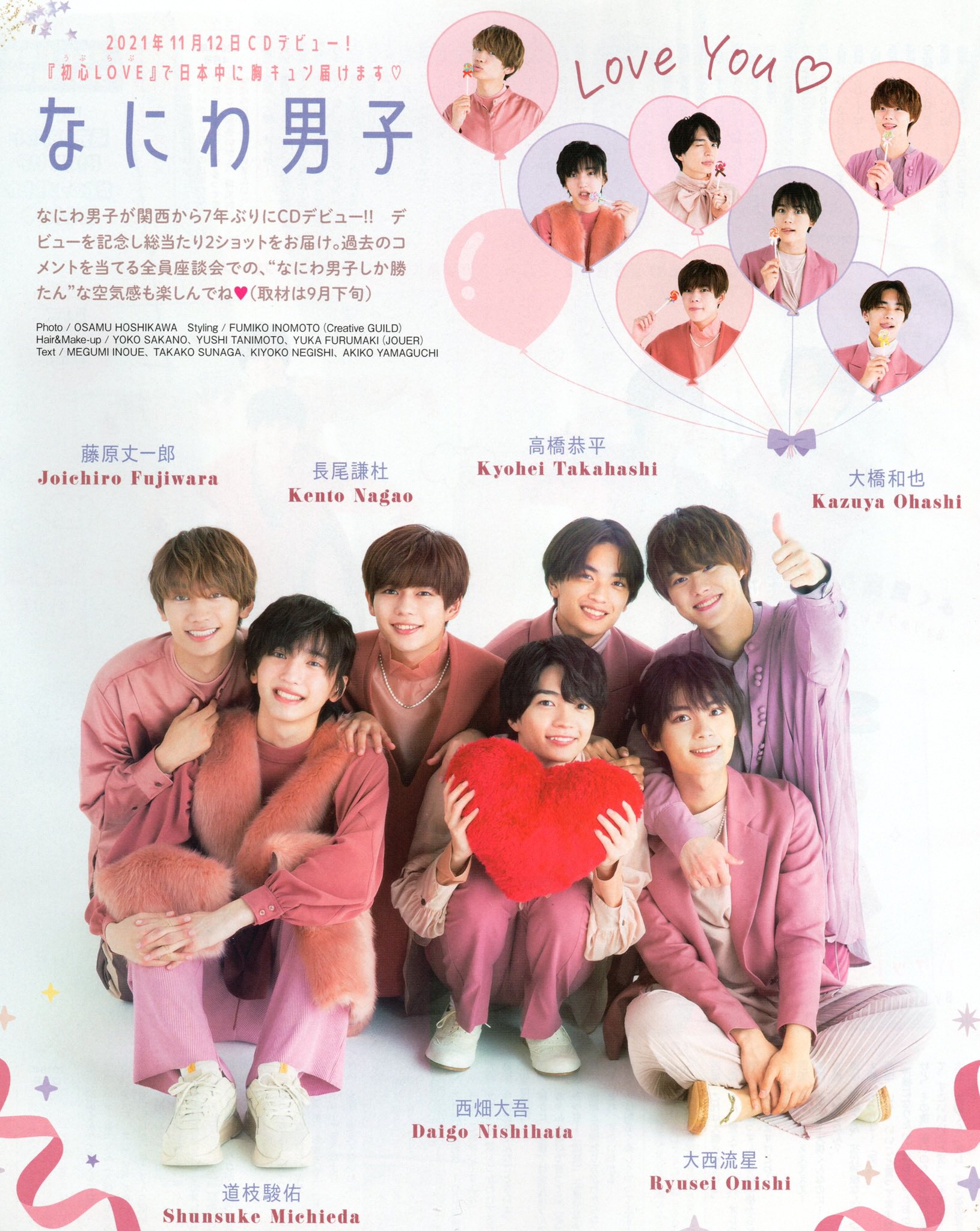 なにわ男子のポスター なにわ男子のポスター