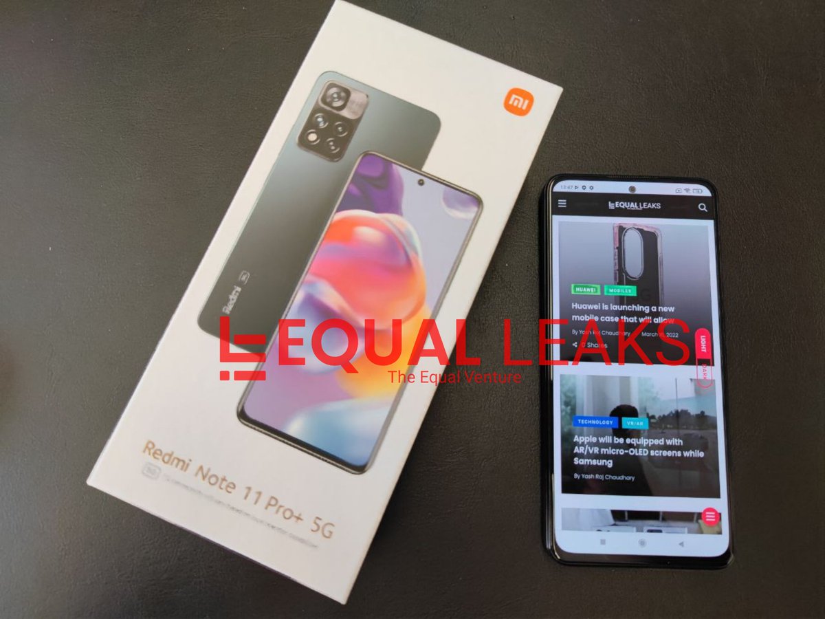 EqualLeaks's tweet photo. Exclusive : Redmi Note 11 Pro Plus Global Edition live image.

- Model : 21091116UG
- 8GB+3GB RAM
- Android 11
- MIUI 12.5 

#Redminote11ProPlus #Redminote11Pro #RedmiNote11Series https://t.co/YGvAcQwpDW