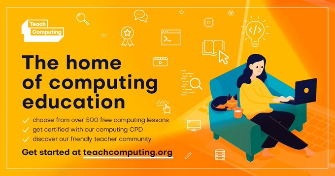 Interested in finding out about the Secondary Teach Computing Curriculum? Come along on 4th April for this FREE 1-hour introduction to the TCC.

1-2pm: bit.ly/3Hah533 
3:30-4:30pm: bit.ly/3uXzMEA 

@ComputingHubSom <a href="/WeAreComputing/">National Centre for Computing Education</a> <a href="/SSESomerset/">SSE</a>