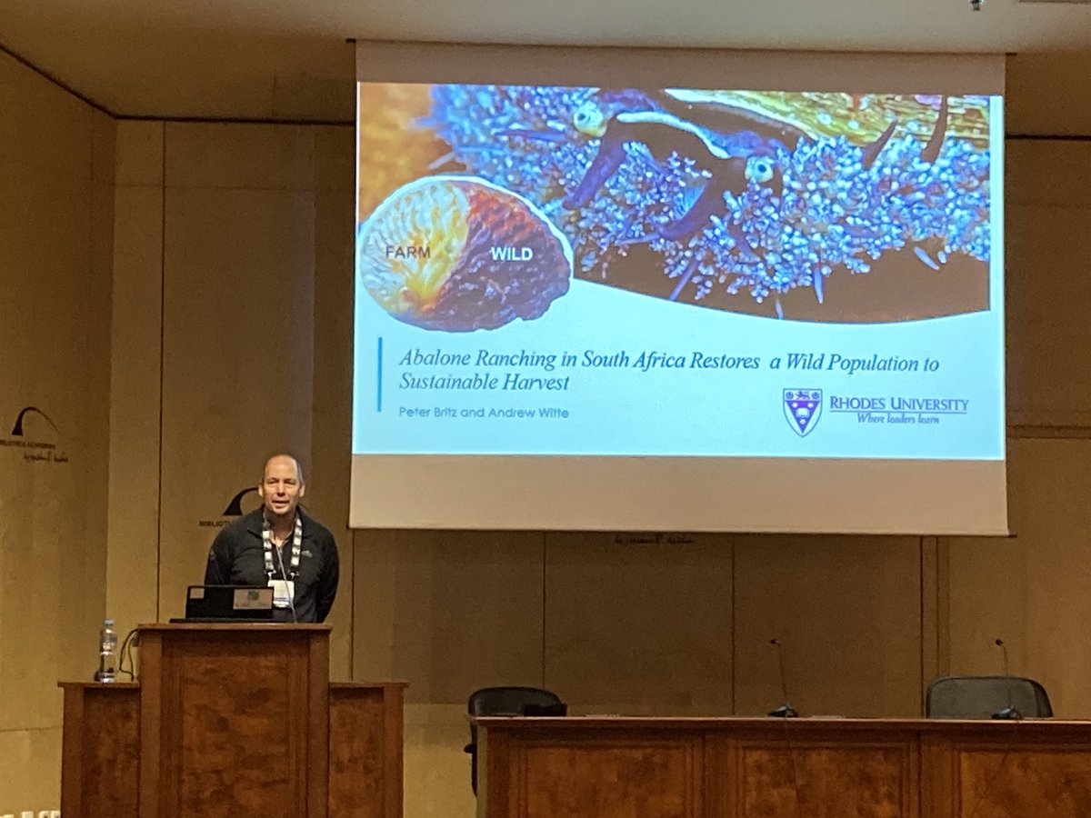 dabbadie's tweet photo. How can aquaculture contribute to restore aquatic ecosystems? A great food for thought on 🇿🇦 South African abalone by Peter Britz in the context of the 🇺🇳 UN Decade on Ecosystem Restoration #AFRAQ21 https://t.co/BCdL7nButw