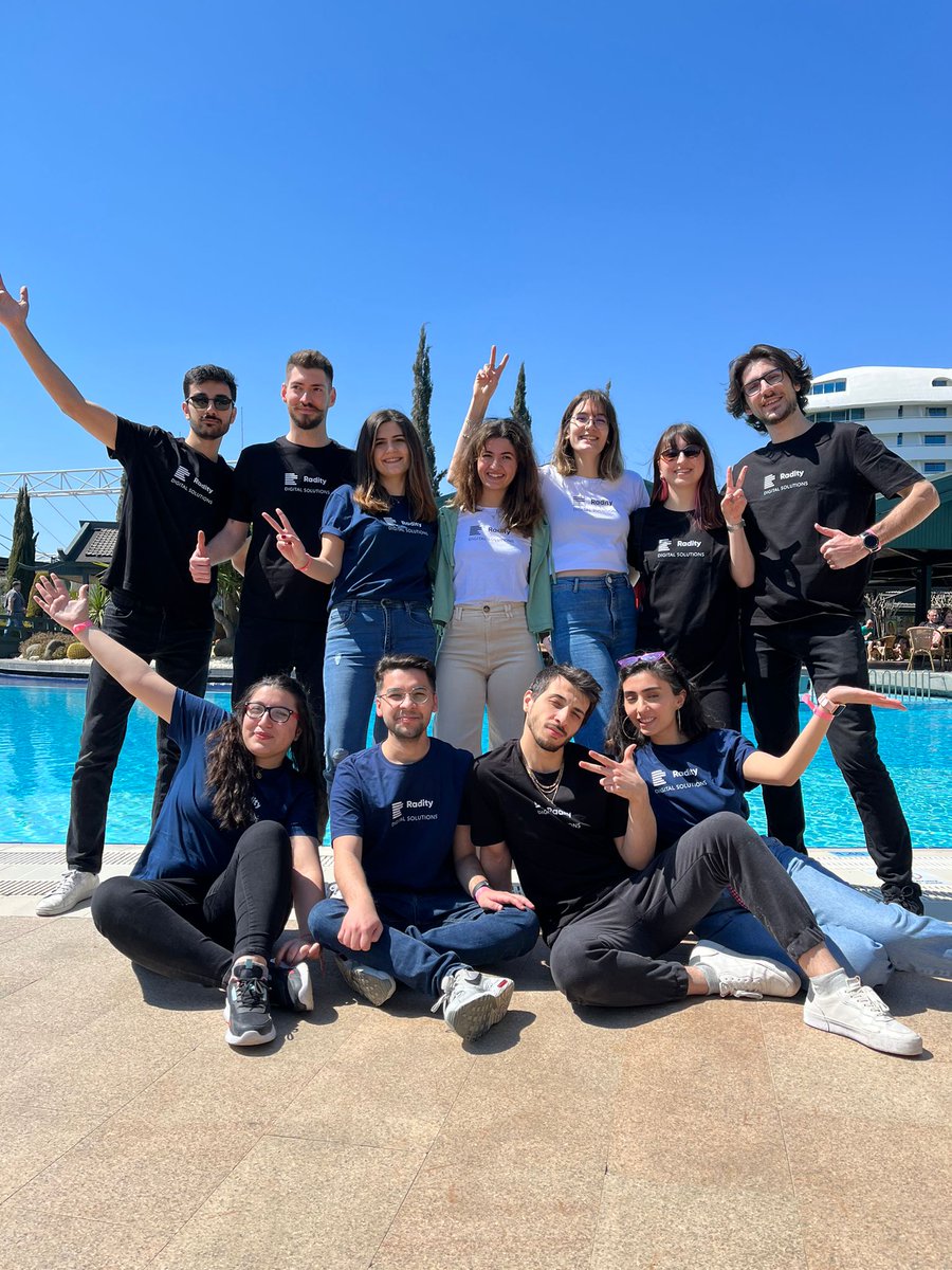 We are by the pool side and ready to get the party started 🚀 #RadityAntalya2022 #GoRaditians