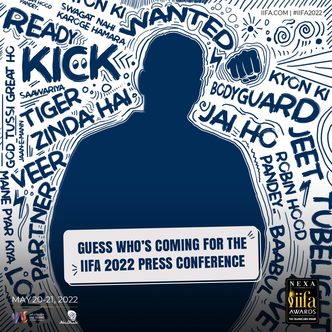 IIFA's tweet photo. Hint: He has a top notch Swag and an unmatched stardom!🤩
Can you name him for us? 

#IIFA2022 #YasIsland #InAbuDhabi #NEXA #CreateInspire
@yasisland @VisitAbuDhabi @NexaExperience https://t.co/R90E3omU5s