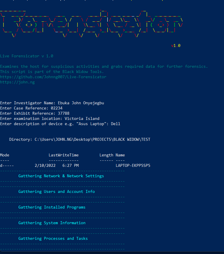 elhacker.NET on Twitter: "Live Forensicator es un script Powershell ...