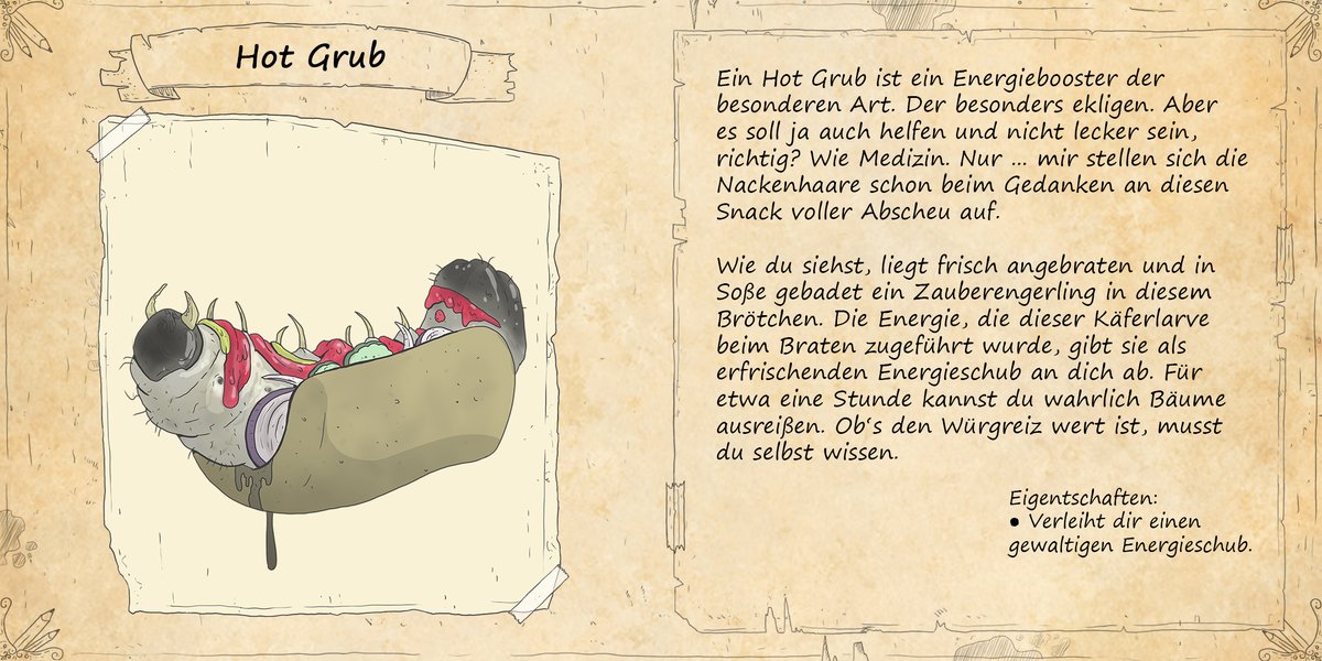 Ihr habt noch keine Idee was ihr heute zu Mittag kochen sollt? 👩‍🍳Wir hätten da eine kleine Anregung! Diese Karteikarte und andere findet ihr wie immer zum Download auf unserer Patreon Seite: patreon.com/grandekompendi… Vielen Dank für euren Support!😁 #pnpde #Patreon #fantasy #DnD