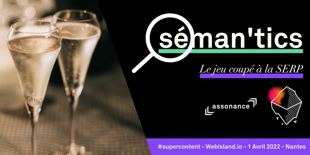 AssonanceAgency's tweet photo. Vous êtes inscrit à l'After Party de @WebIslandNantes ? Voici une soirée qui promet ! ASSONANCE vous offre le champagne (clin d'œil à notre région d'origine) et vous a concocté une animation... dont vous nous direz des nouvelles !
#supercontent #webisland https://t.co/AM8DfFOvq9