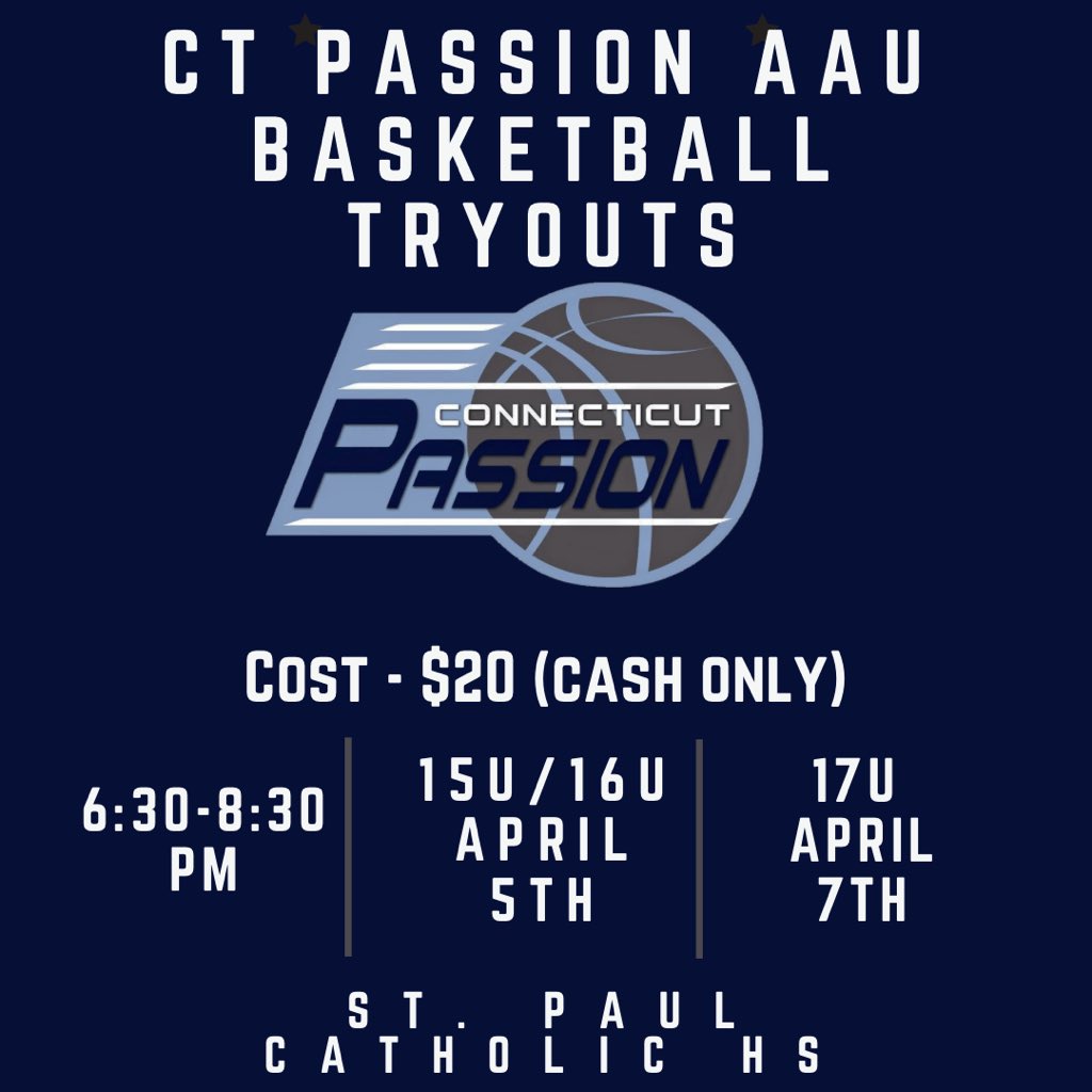 8 days until our 15U/16U tryouts and our 17U tryouts are in 10 days, don’t miss out!  #passiongang