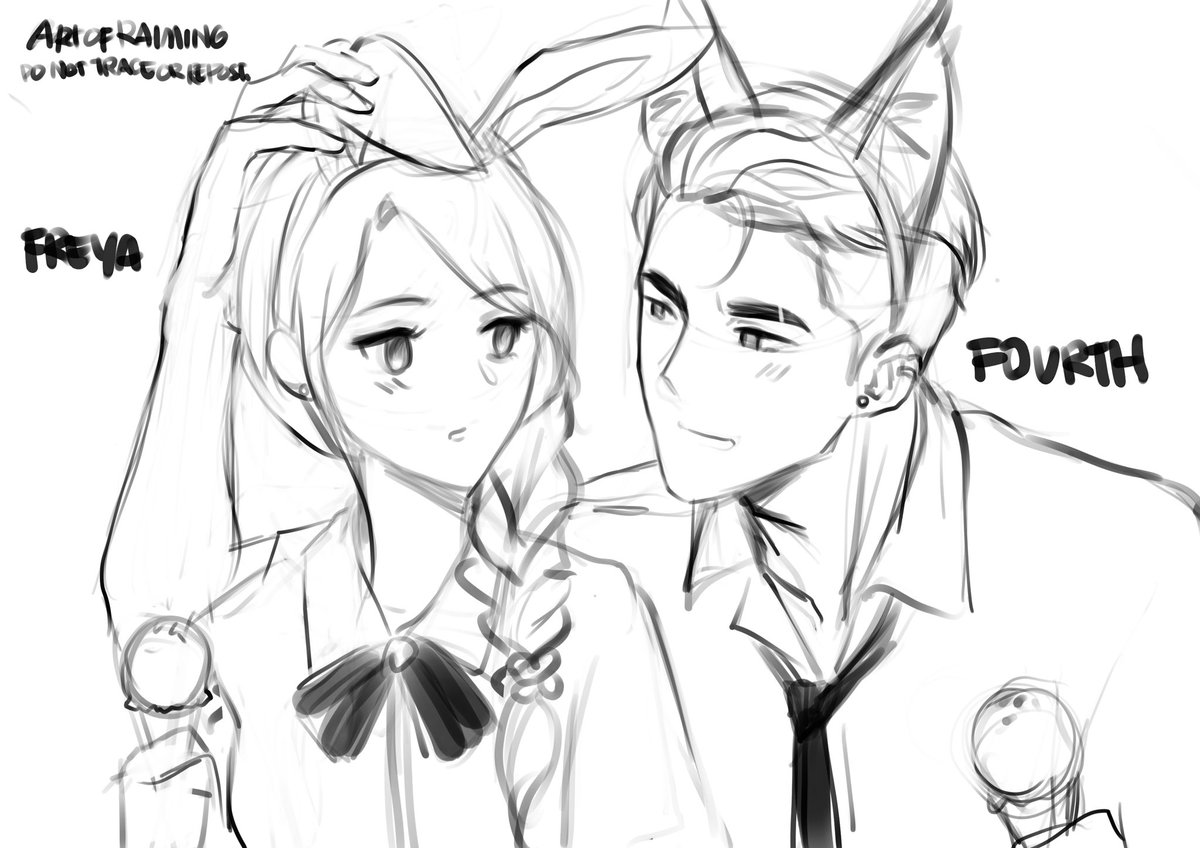 raimingfox's tweet photo. Freya and Fourth

Quick sketch lang 🤣 https://t.co/5WCJJjrpi7