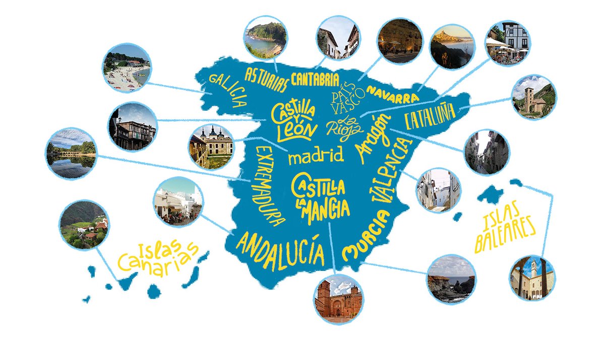 TapasMagazine's tweet photo. 🧐 Mapa definitivo | Te decimos cuáles son los pueblos más bonitos para visitar en #SemanaSanta y dónde comer en ellos
https://t.co/Tkl5XeARuP https://t.co/krpXSk8LaF