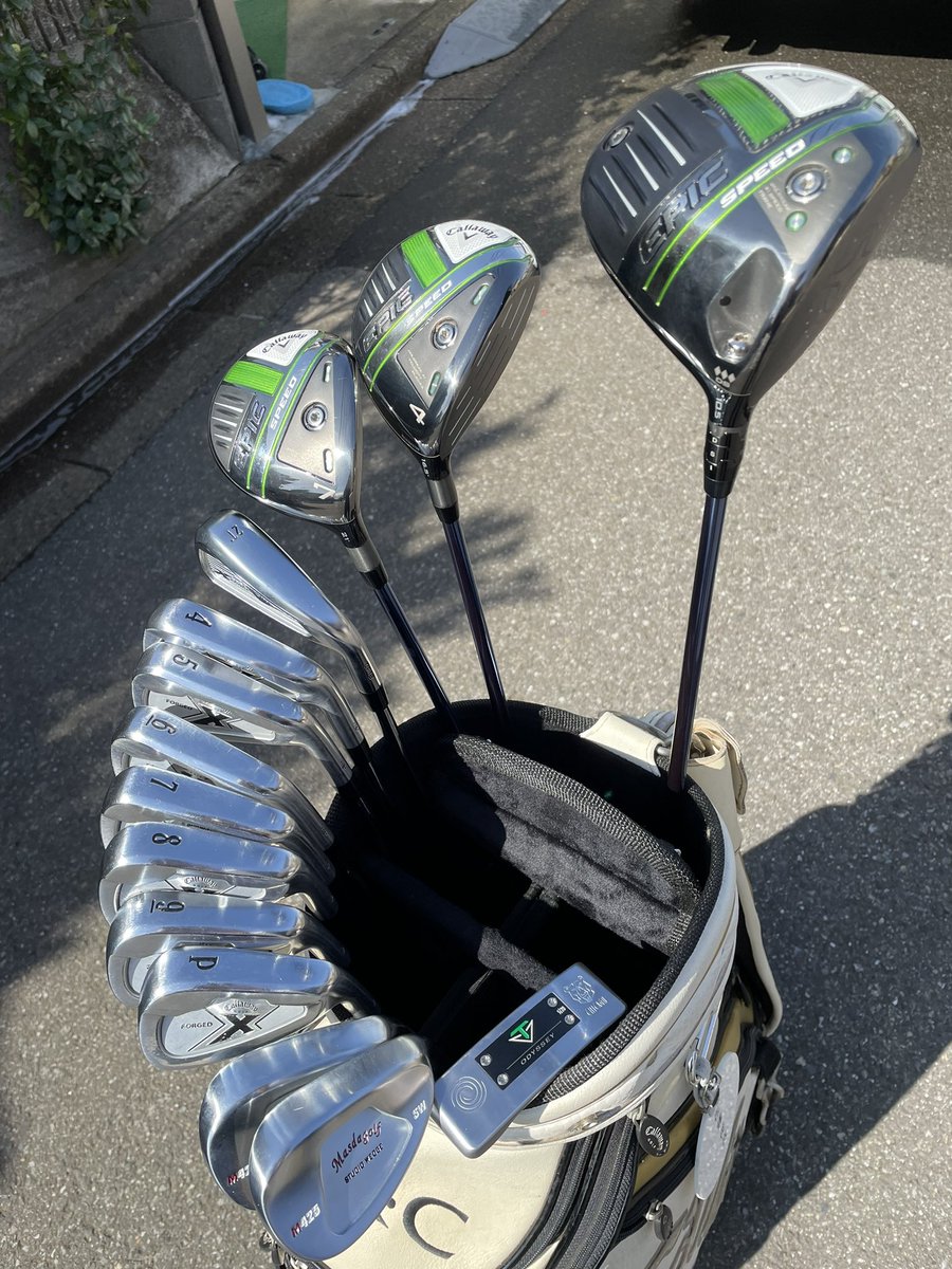 #WITB
2022.3時点セット
1w EPICSPEED♢♢♢DS
4w7w EPICSPEED
3U XforgedUT2018
4〜P Xforged2007
52.58 MASDA M425
odysseyTOULON CHICAGO