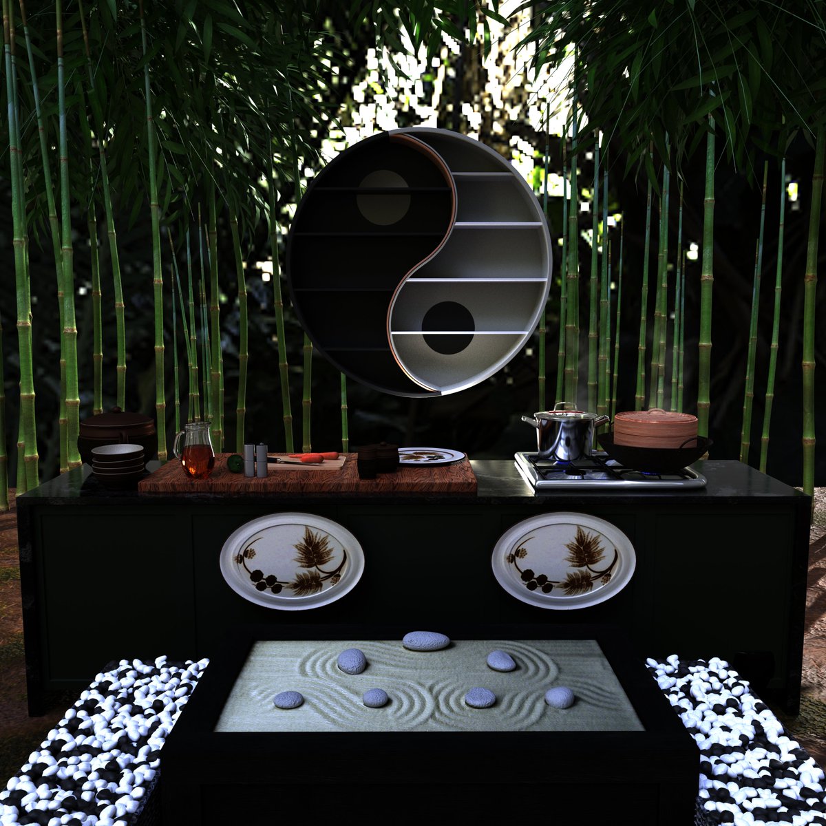 #3 ZEN ＆ COOK MY NEW 3DWORK for  
@NftAerfaGlobal 。     #NFT