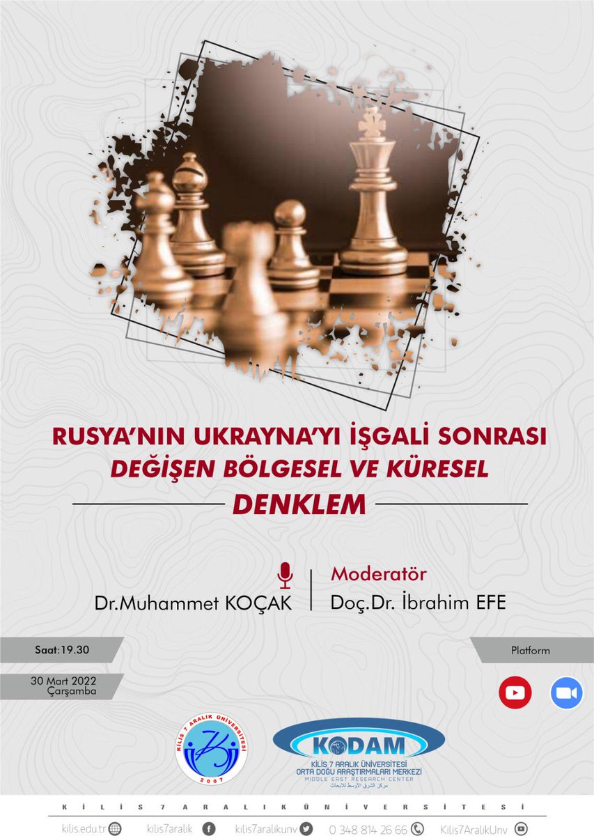 28 Mart 2022 Çarşamba günü  gerçekleştirilecek olan konferans etkinliğine kıymetli katılımlarınızı bekliyoruz...