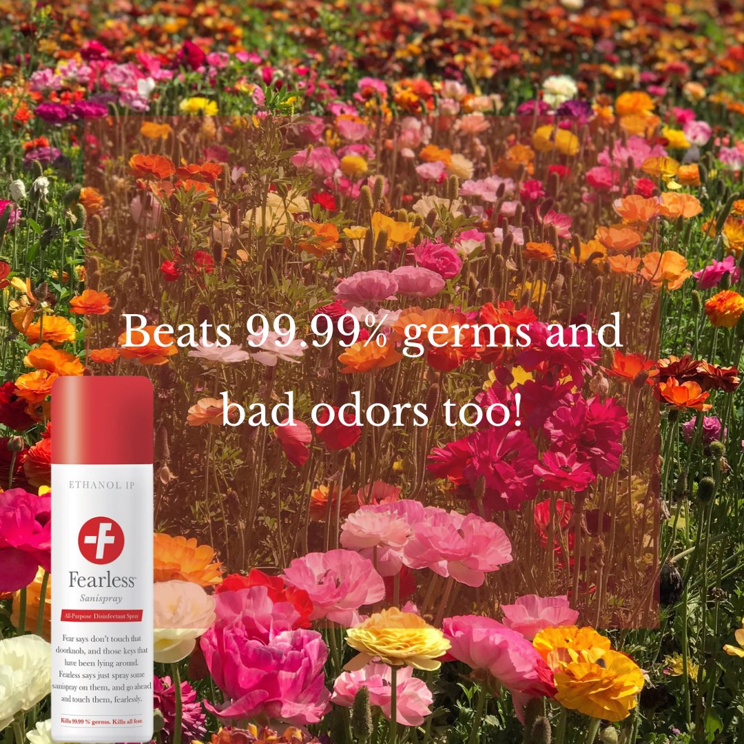 FearlessMedCare's tweet photo. No more chemical smell, only freshness!

Fearless Sanispray comes with a light, pleasant fragrance to make your sanitizing experience even better! 

#safetyfirst #sanitizer #fearless #fragrant #odorremoval #germfree https://t.co/TgkyRJaqWi