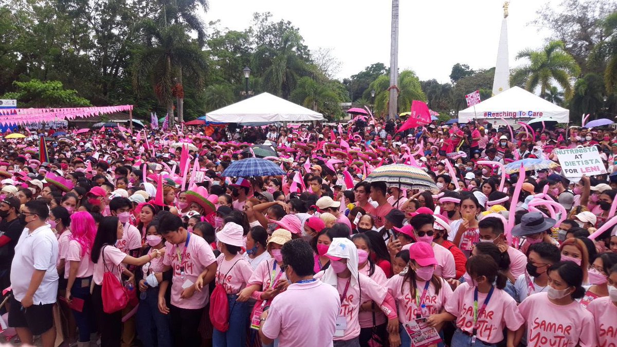 bamaquino's tweet photo. Maraming salamat sa pagtindig, CATBALOGAN! 🌸

#SamarIsPink 
#CatbaloganIsPink
#samaSAMARtayongAangat 

📸 Team Kiko, Jimmy Dasal, Dapat si Leni https://t.co/yqsUskz0y9