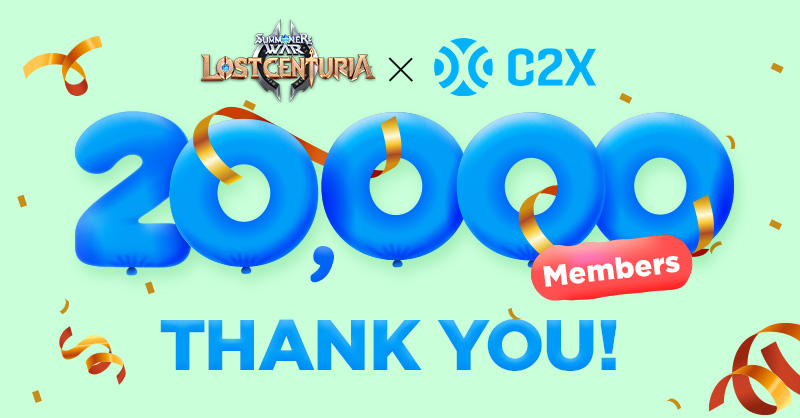 OFFICIAL_SWLC's tweet photo. #Summonerswar #Lostcenturia #Discord has reached 20,000 members..! 😭
Please keep supporting us!
Plus, special events will be held soon on Discord. Don't miss out on it!
Like & RT = ❤
👉Discord: https://t.co/QhbIbTItw1
#OFFICIAL_SWLC #C2X #P2E #WAGMI #20K_MEMBERS https://t.co/pjNgqwwlUG