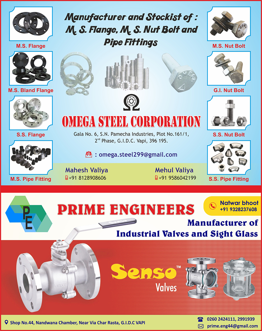 Proud Advertiser of Industrial Directory of Vapi : 2022 By Vapi Industries Association Company : Omega Steel Corporation #vapiindustries #vapiindustriesassociation #via #viavapi #viadirectory #cleanvapi #digitalvapi #digitaldirectory ... Proud Advertiser of Industrial Directory of Vapi : 2022 By Vapi Industries Association Company : Omega Steel Corporation #vapiindustries #vapiindustriesassociation #via #viavapi #viadirectory #cleanvapi #digitalvapi #digitaldirectory ...