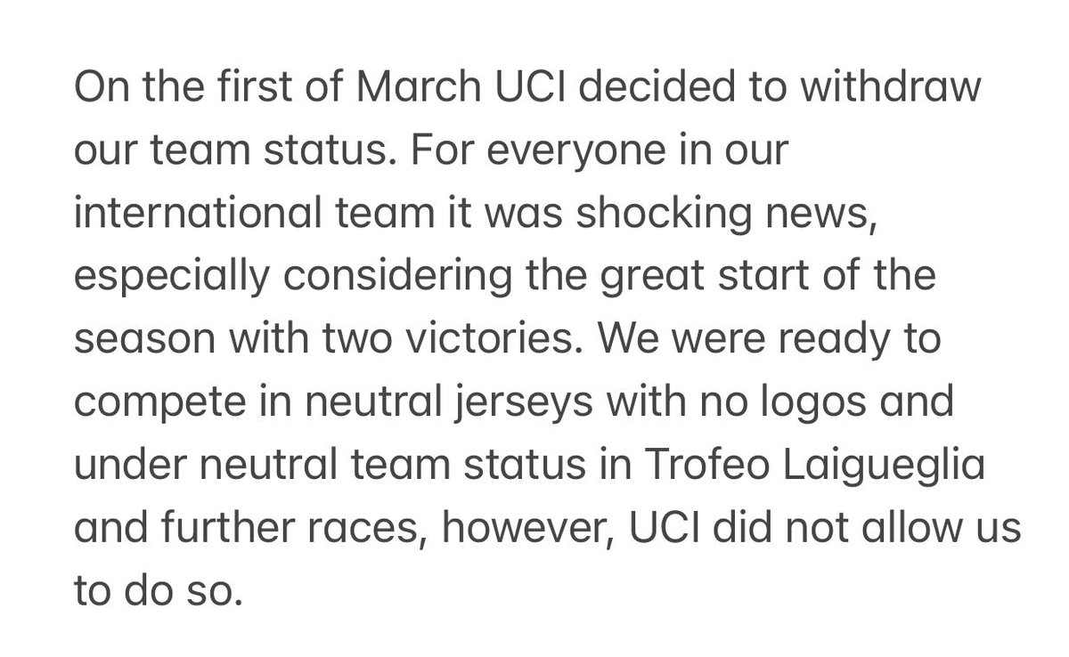 Professional Cycling Team tweet media