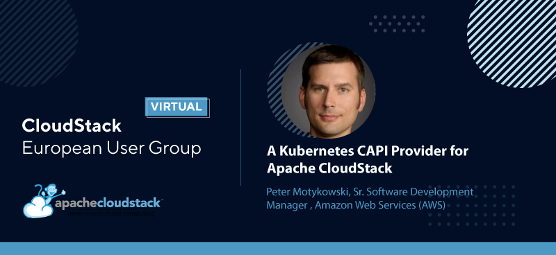 CloudStack's tweet photo. Meet the #CSEUGvirtual speakers: Peter Motykowski - a Sr. Software Development Manager at Amazon Web Services (AWS).
Peter will present “A #Kubernetes #CAPI Provider for Apache @CloudStack”. And he will be joining us virtually from Denver, Colorado!
https://t.co/6cfJQ3Nr0n https://t.co/69rt1aTUZq