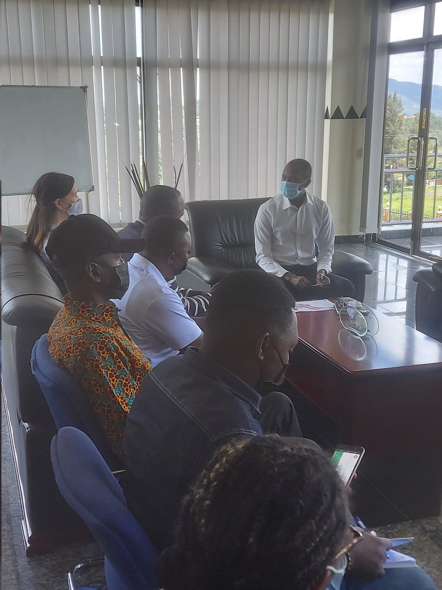 SaipCdat's tweet photo. Happening now: The @WorldBank implementation support mission team together with the @SAIP_SAPMP and @FAORwanda team are meeting @MayorNyanza to discuss the progress made towards implementing #SAIP in the district. https://t.co/U6EQ2Hz8f8