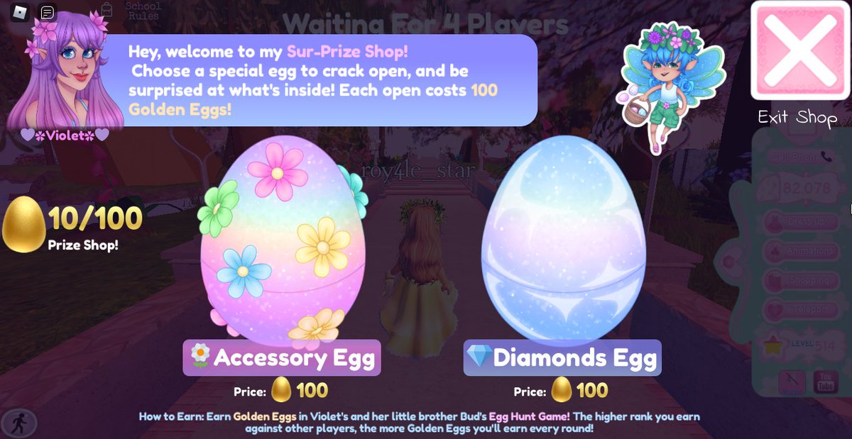 CallmehStargirl's tweet photo. NEW ROYALEHIGH UPDATE  
- Violet and Bud are back! The egg hunting event is back! With 4 new items <3 
I will tweet it once i get the new items -v- 
#royalehightrading #royalehigh #royalehightradings #royalehigh #RoyaleHighTea #RobloxDev #Roblox https://t.co/5JWoBcZuTT