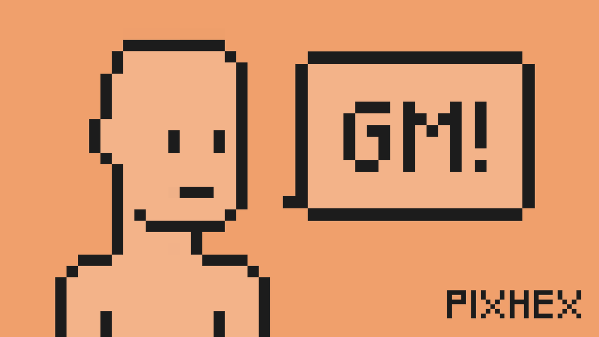 🌞☕️ Buenos días mundo! Vamos a por la semana!
#GM #NFT #NFTs #ÑFT #NFTColeccion #NFTCollection #NFTCommunity #NFTComunidad  #NFTshill #NFTart #colors #OpenSeaNFTs #OpenSea #pixelart