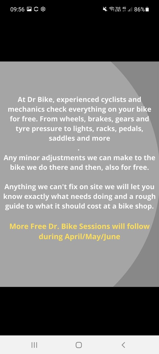 DalryEYC's tweet photo. This Wednesday!! FREE! Make sure your bike is ready for the Summer 🚴‍♂️🌞 https://t.co/qOouyoeyrr