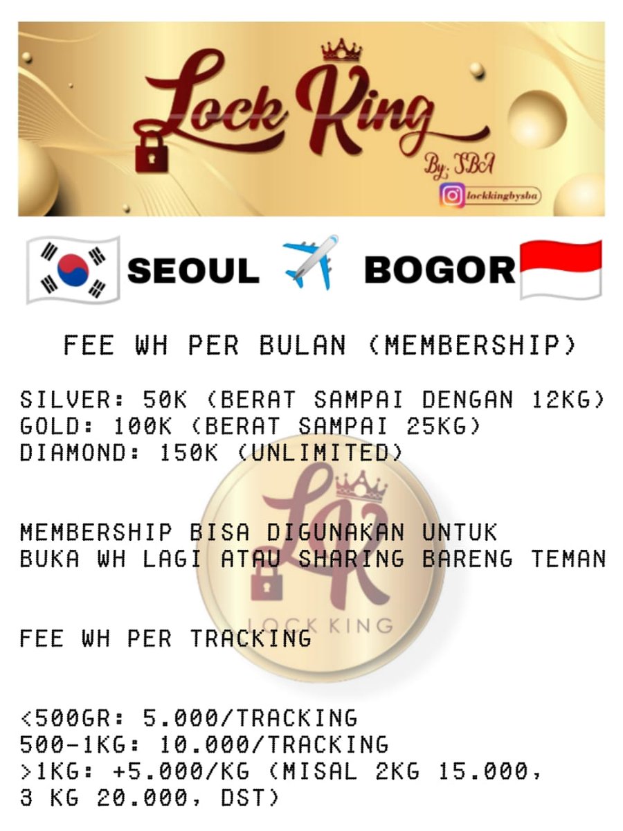 Lock King WH KR Memberhip/Per Tracking tweet media