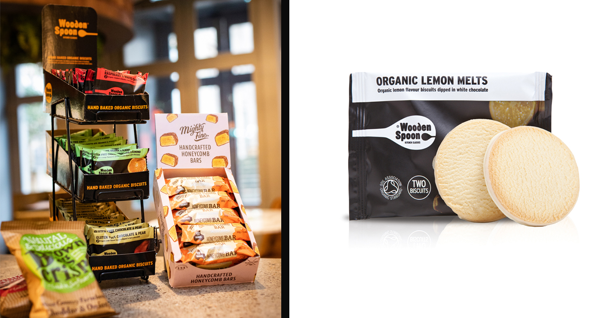 Our Organic Lemon melts are the perfect pairing to any coffee. Two  buttery shortbread biscuits flavoured with lemon oil, slowly baked and hand dipped in white chocolate.

For this, check out our new  catalogue today:  ow.ly/Zh7l50HMqBi

#woodenspoons #lemon #shortbread