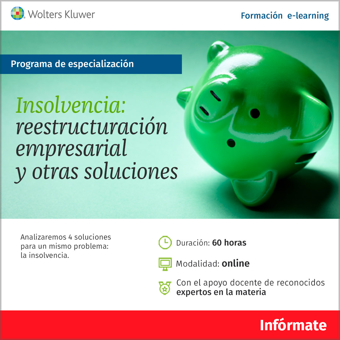 diariolaley's tweet photo. Este programa de especialización en #Insolvencia te permite conocer y analizar las 4 soluciones que se dan en: los acuerdos de refinanciación o planes de reestructuración, el #conveniodeacreedores, #PrePacks y plan de liquidación. Más info 👉 https://t.co/hBauRtZLJy https://t.co/BcWLqXrYua