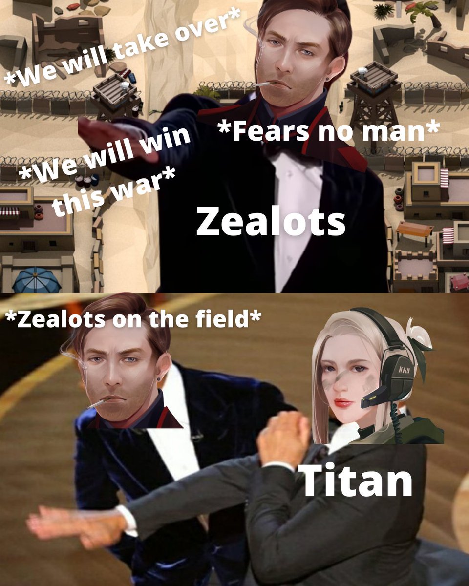 Titan really put Reaper to his place on the field. #oscar #Oscars #Oscar2022 #oscars #oscarmemes #oscarmeme #willsmith #chrisrock #theoscars2022 #indiegame #hexlords #tantanmengames