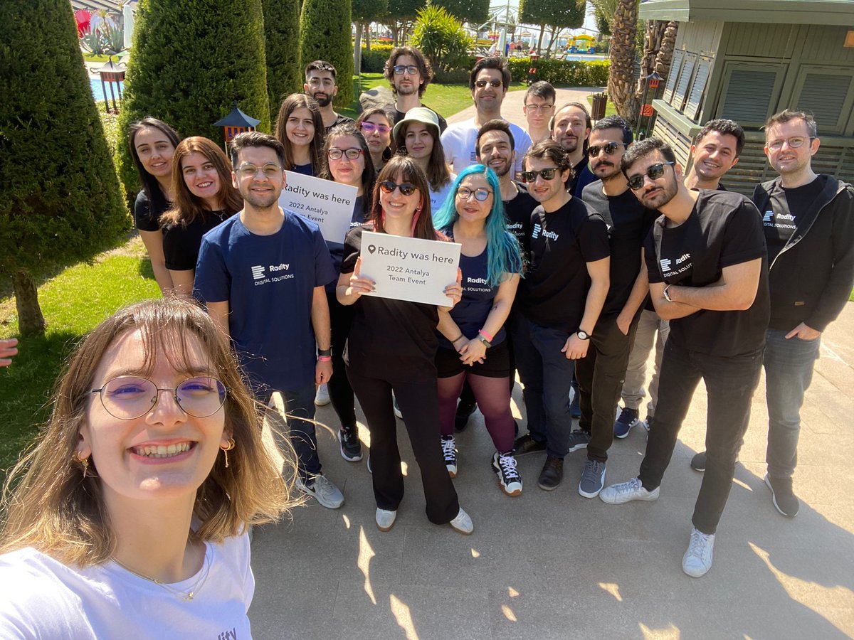We are here to have fun and gather energy as a team 😍 #Radity2022GetTogether #GoRaditians #RadityAntalya2022 #TeamRadity