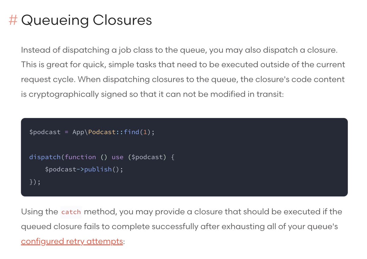 You can queue Closures