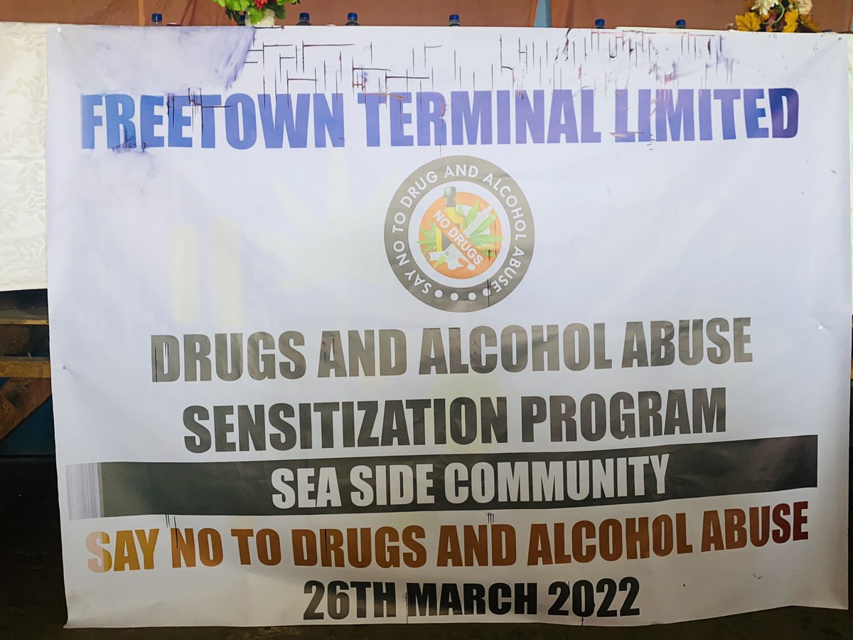 Ftown_Terminal's tweet photo. Following calls made by community stakeholders, we have this Saturday the 26th of March 2022 conducted a massive sensitization program facilitated by officials from National Drug Law Enforcement Agency. Both Moa Wharf and Sea Side youths turned out in huge number. https://t.co/R0HBg28QF8