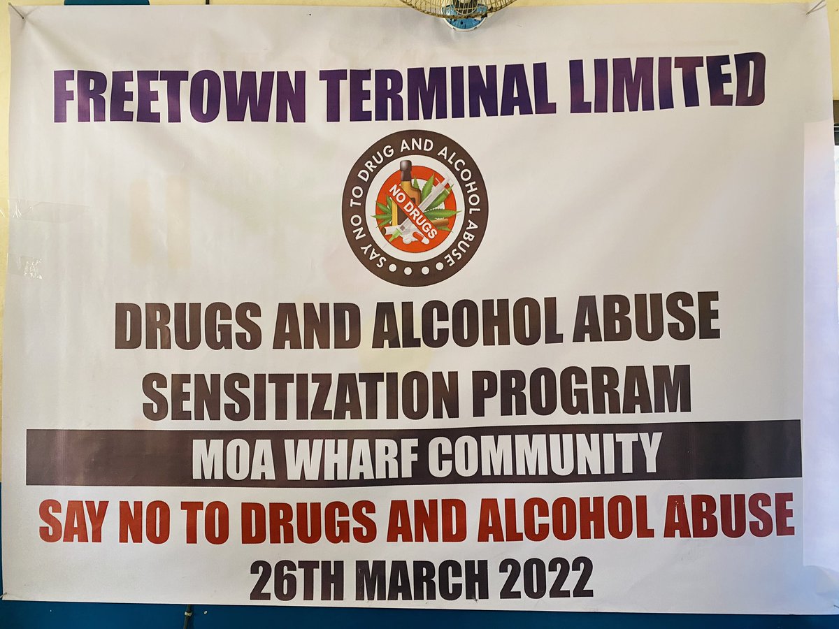 Ftown_Terminal's tweet photo. Following calls made by community stakeholders, we have this Saturday the 26th of March 2022 conducted a massive sensitization program facilitated by officials from National Drug Law Enforcement Agency. Both Moa Wharf and Sea Side youths turned out in huge number. https://t.co/R0HBg28QF8