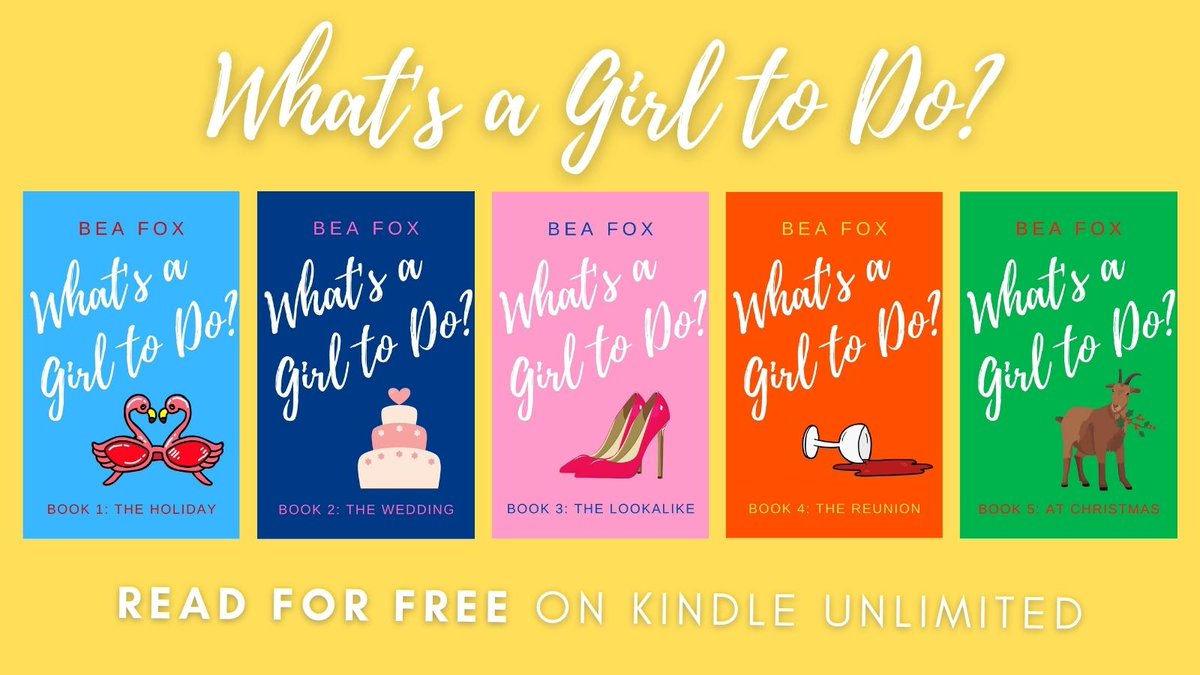 Morning Gang!

Check it out - my What's a Girl To Do? series has had a bright and beautiful facelift! You can binge the entire series here:

🇬🇧 amazon.co.uk/dp/B09WLTNSFY/
🇺🇸 amazon.com/dp/B09WLTNSFY/

#chicklitreads #romcom #booktwitter #kindleunlimited