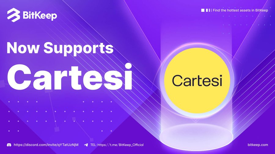 BitgetWallet's tweet photo. 📢#BitKeep now supports @cartesiproject.

👉#Cartesi, The Blockchain OS. $CTSI, Cartesi. Home to what's next. https://t.co/9KwYh32ulm